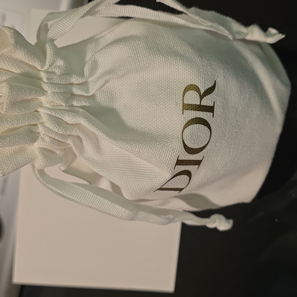 NIB Christian Dior Beige and Navy Drawstring Bucket - Picture 6 of 6